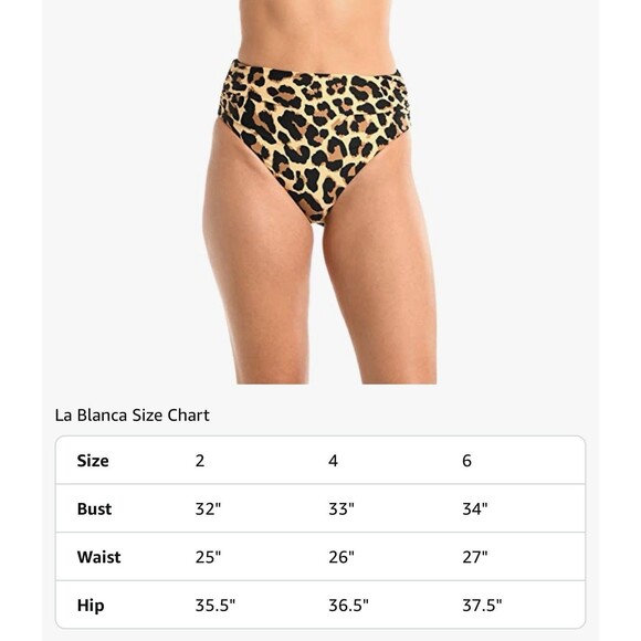 La Blanca Women's Mid Waist Sash Band Swimsuit Bottom Wearable 2side, Size 4 - Picture 7 of 7